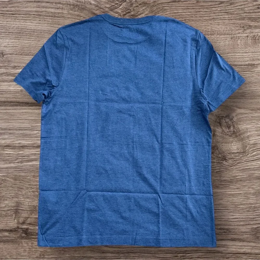 Nautica Men’s Large Blue Heather Crewneck T-Shirt Short Sleeve NWT